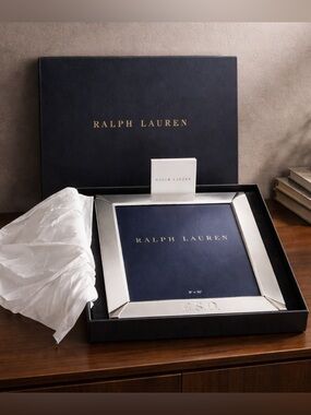 Vintage Ralph Lauren Siverplate Beekman 8x10” Picture Frame-Brand New Open Box!
